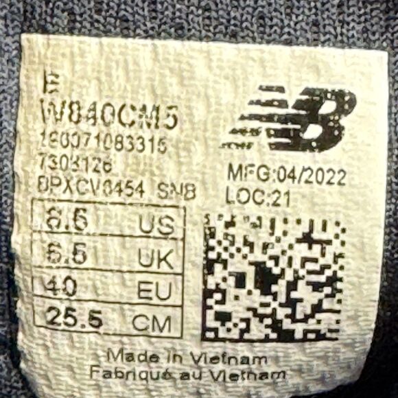 New Balance Running Shoes Womens Size 8.5 Gray Navy 840v5 ABZORB Cushion - Picture 10 of 10
